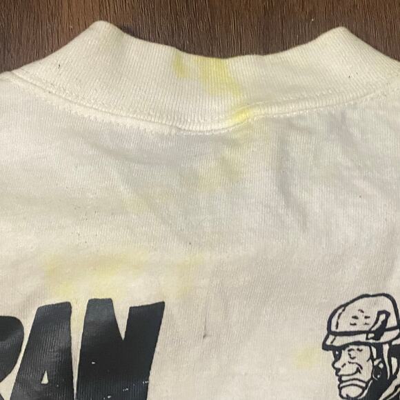 Vintage 70’s 1978 Volkswagen Beetle Front Iran War Back Anvil Shirt Size Small - Picture 6 of 8